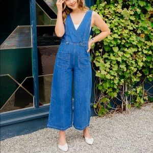 Sage the Label Denim Jumpsuit